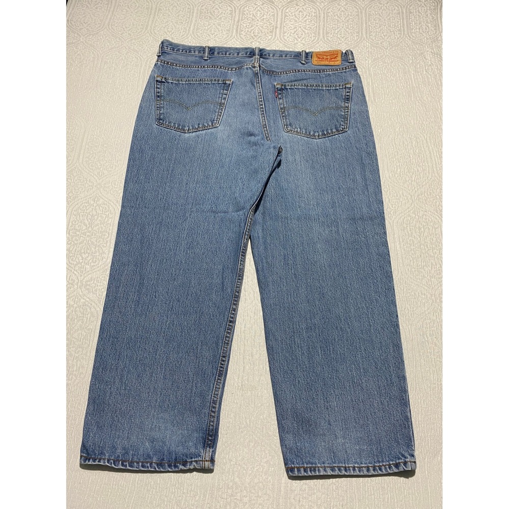 Levis 550 Jeans Men's 44x29 Blue Relaxed Fit Denim Medium Wash Y2K